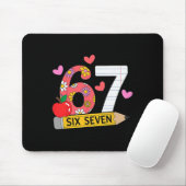 Tapis De Souris 67 Pour les enseignants 67 Enseignant Six Sept (Avec souris)