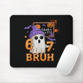Tapis De Souris 67 Prof Halloween Fantôme Six Sept Mème Math Équ (Avec souris)