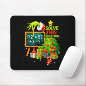 Tapis De Souris 67 Professeur Vert Noël Six Sept Mème Brainrot (Avec souris)