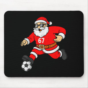 Tapis De Souris 67 Santa du Foot Six Sept Mème Noël Sport Hommes
