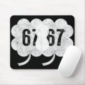 Tapis De Souris 67 Shamrock Meme St Patrick’s Day Retro Green Luck (Avec souris)