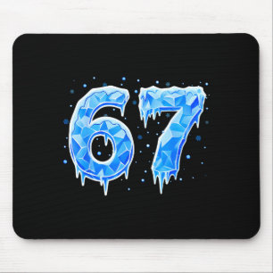 Tapis De Souris 67 Six Seven 6-7 Glace - Mème Brainrot Drôle Ado K