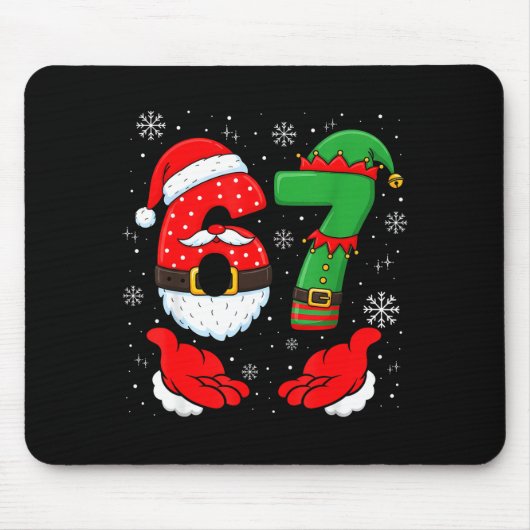 Tapis De Souris 67 Six Seven 6 7 Meme Xmas E Couple Christmas Matc (Devant)