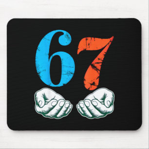 Tapis De Souris 67 Six Seven Meme 6 7 Mains