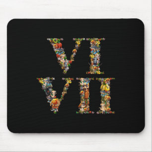 Tapis De Souris 67 Six Seven Mémoire Italienne Chiffre Romain Mème