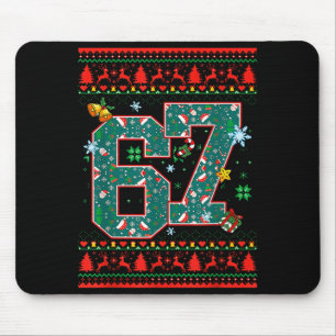 Tapis De Souris 67 Six Seven Noël Drôle Meme Main 67 Couples
