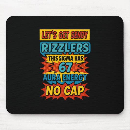 Tapis De Souris 67 Six Seven Obtenir Sendy Conception de Meme Drôl (Devant)