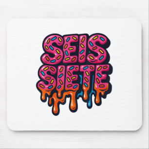 Tapis De Souris 67 Six Seven Seis Seven Cerveau Viral Espagnol Mèm