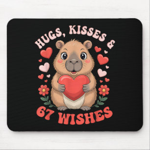 Tapis De Souris 67 Vœux de capybara pour la Saint-Valentin Cute Me