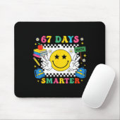 Tapis De Souris 67th Day Of School Funny 67 Days Smarter Teacher B (Avec souris)