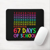 Tapis De Souris 67th Day Of School Teacher Kids 67 Math Numbers 10 (Avec souris)
