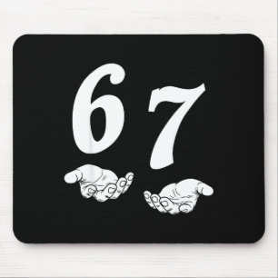 Tapis De Souris 6 7 argot gen alpha drôle six sept mains 67 mème