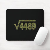 Tapis De Souris 6 7 Army Pattern Meme Square Root 4489 Slang Math (Avec souris)