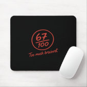 Tapis De Souris 6 7 Brainrot Enseignant élémentaire Mème Drôle 67  (Avec souris)
