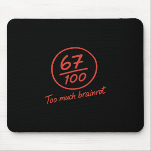 Tapis De Souris 6 7 Brainrot Enseignant élémentaire Mème Drôle 67
