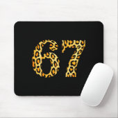Tapis De Souris 6-7 Mème Léopard Guépard Cool Six-sept (Avec souris)