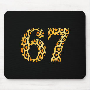 Tapis De Souris 6-7 Mème Léopard Guépard Cool Six-sept