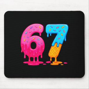 Tapis De Souris 6 7 Mème Six Sept Goutte de glace