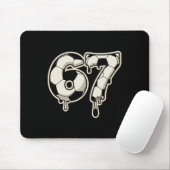 Tapis De Souris 6 7 Soccer Ll Drip Graphique Six Seven Mème  (Avec souris)