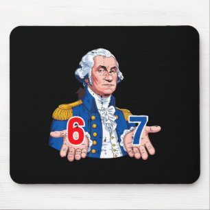 Tapis De Souris 6 7 Washington Drôle 67 Déguisement Mème Six Sept