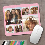 Tapis De Souris 6 Collage de photos Texte facultatif — CAN Edit Co<br><div class="desc">Ajoutez vos photos préférées à ce modèle amusant. Vous pouvez utiliser des photos carrés ou n'importe quelle photo pour cette grille.</div>