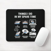 Tapis De Souris 6 Things I Do In My Spare Time - Cruising Lovers (Avec souris)