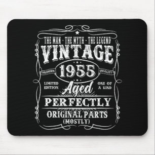 Tapis De Souris 70 Ans Vieux 1955 Homme Mythe Légende 70e Annivers