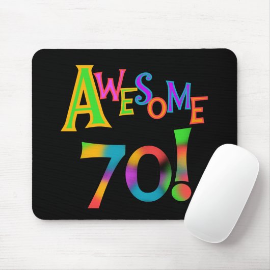 Tapis De Souris 70 superbes T-shirts et cadeaux d'anniversaire (Avec souris)