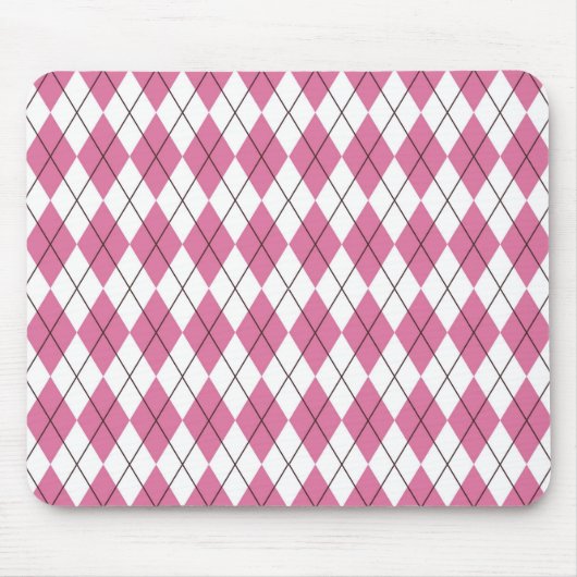 Tapis De Souris 70s Tartan-Pattern Pinky (Devant)