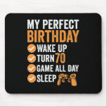 Tapis De Souris 70th Turn 70 My Parfect Birthday Gaming<br><div class="desc">70th Turn 70 My Parfect Birthday Gaming</div>