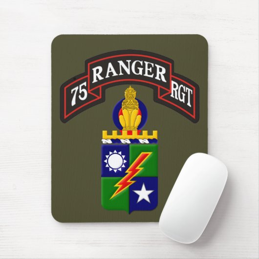 Tapis De Souris 75e régiment de Rangers (Avec souris)