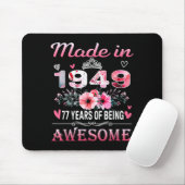 Tapis De Souris 77th Birthday Made In 1949 77 Years Of Being Aweso (Avec souris)