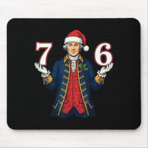 Tapis De Souris 7-6 6-7 Drôle George Washington Santa 67 Meme Chri
