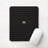 Tapis De Souris 7 Option Bandes Noires Monogrammes Modernes (Avec souris)