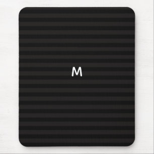 Tapis De Souris 7 Option Bandes Noires Monogrammes Modernes