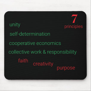 Tapis De Souris 7 Principes de Kwanzaa