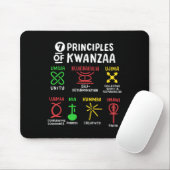 Tapis De Souris 7 Principes De Kwanzaa Noir Africain-Américain Hom (Avec souris)