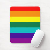 Tapis De Souris 7-Stripe Rainbow Pride Flag (Avec souris)