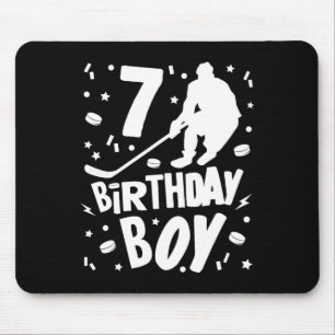 Tapis De Souris 7e anniversaire Garçon Hockey sur glace Enfants 7 