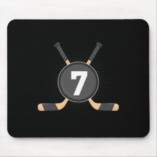Tapis De Souris 7e anniversaire Hockey sur glace 7 ans Anniversair