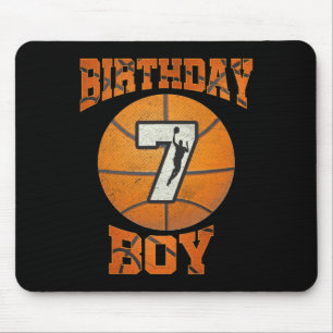 Tapis De Souris 7e Anniversaire tenue garçon basket-ball 7 ans Ol