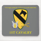 TAPIS DE SOURIS 7TH SQUADRON 17TH CAVALRY(RECON) 1ST CAVALRY (Devant)