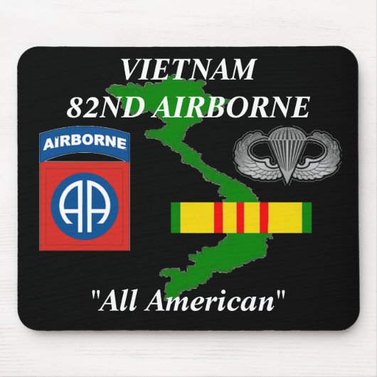 Tapis De Souris 82e Bataillon aéroporté du Vietnam Mousepad 2/b (Devant)