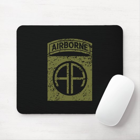 Tapis De Souris 82e division aéroportée "All American" en détresse (Avec souris)