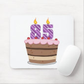 Tapis De Souris 85 ans sur le gâteau d'anniversaire (Avec souris)