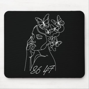 Tapis De Souris 8647 Anti Trump Floral Résister 86 47 Impeach Trum