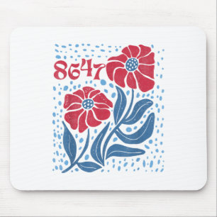 Tapis De Souris 8647 Subtle Anti Trump 86 47 Floral Boho Style