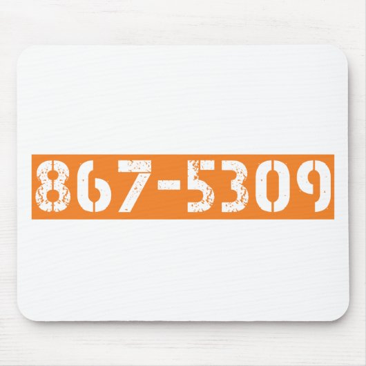 TAPIS DE SOURIS 867-5309 (Devant)