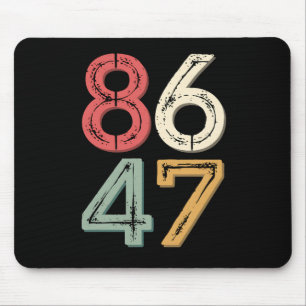 Tapis De Souris 86 47 Anti Trump Vintage Style Rétro années 80