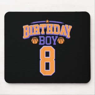 Tapis De Souris 8 Anniversaire Boy Basketball Lover 8 Anniversaire